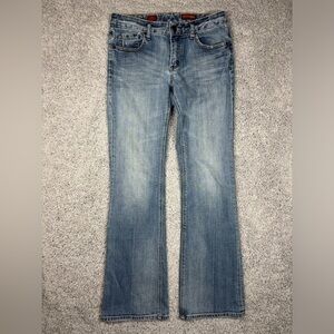 Express Jeans Womens 6 Mia Boot Leg Denim Stretch Y2K Low Rise Party Night Out